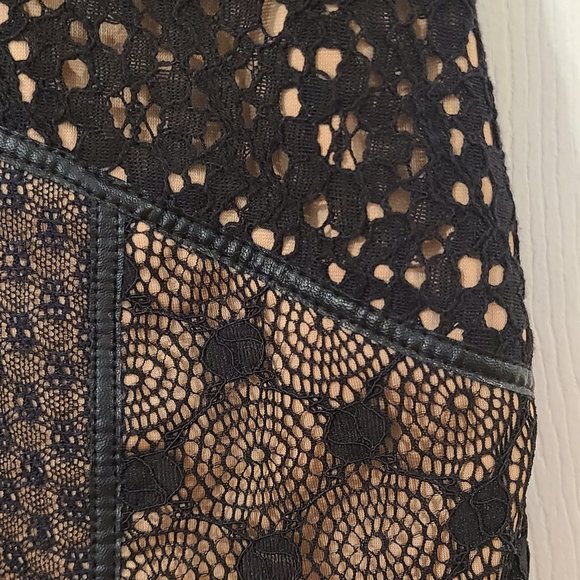 Anthropologie Heartloom Fitted Black Lace Dress ~ Size Large - Picture 4 of 9